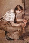 Edvard Munch The girl light the fire oil painting artist